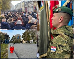 Kolone građana na ulicama Vukovara na dan sjećanja