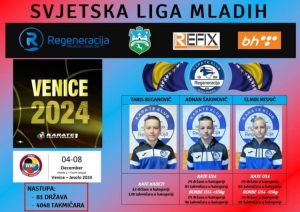 Karate klub Regeneracija na Svjetskoj ligi mladih u Veneciji