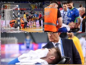 Drama u Areni: Teška ozljeda slovenskog rukometaša prekinula utakmicu