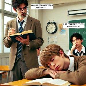 HUMOR: Student zaspao