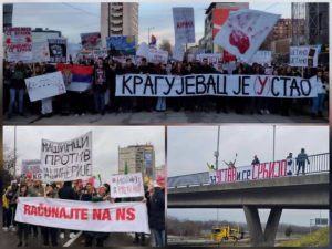 Masovan skup studenata u Kragujevcu uz podršku naroda, traže krivičnu odgovornost i pravdu