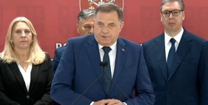 Dodik u Beogradu targetirao Hrvate u BiH i vojni savez Hrvatske: “Pratimo situaciju, cilj im je ugrožavanje Srba”